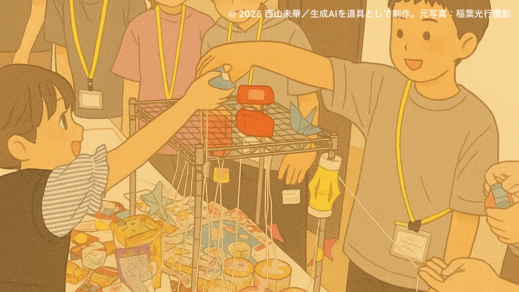 千本釣りの様子